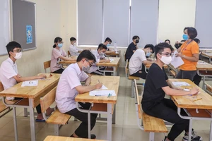 Thí sinh dự Kỳ thi tốt nghiệp THPT 2021. Ảnh: QUANG PHÚC