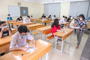 Thí sinh dự thi tốt nghiệp THPT 2021. Ảnh: QUANG PHÚC