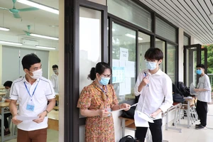 Thí sinh dự thi tốt nghiệp THPT 2021. Ảnh: QUANG PHÚC