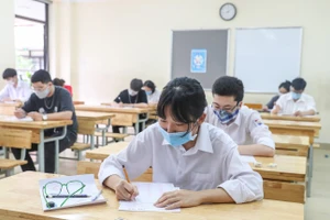 Thí sinh dự thi tốt nghiệp THPT 2021. Ảnh: QUANG PHÚC