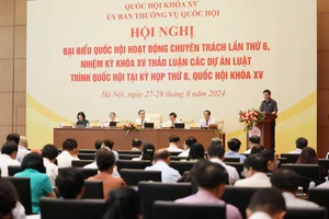 Hội nghị đại biểu Quốc hội hoạt động chuyên trách. Ảnh: QUANG PHÚC