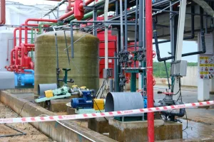 Khu vực xảy ra vụ nổ bồn chứa axit