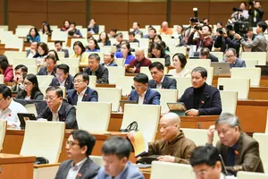 Phiên họp Quốc hội sáng 20-11. Ảnh: VIẾT CHUNG