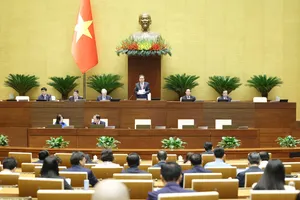 Phiên họp Quốc hội sáng 4-12. Ảnh: QUANG PHÚC