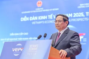 Thủ tướng nêu rõ: Mục tiêu tăng trưởng 2 con số của Việt Nam là có nền tảng, có dư địa và khả thi. Ảnh: VIẾT CHUNG