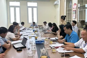 Tổ Công tác 5013 làm việc với chủ đầu tư dự án nhà ở tại TPHCM. Ảnh: THANH HIỀN