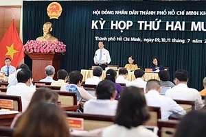 Kỳ họp thứ 20, HĐND TPHCM khóa IX. Ảnh: VIỆT DŨNG