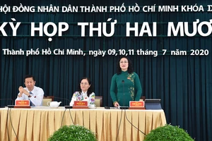 Phiên thảo luận tại hội trường Kỳ họp thứ 20 HĐND TPHCM khóa IX. Ảnh: VIỆT DŨNG