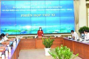 Toàn cảnh phiên họp thứ XI. Ảnh: VIỆT DŨNG