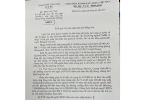 Đồng Nai đề xuất mua 6,2 triệu liều vaccine Covid-19 cho người dân toàn tỉnh
