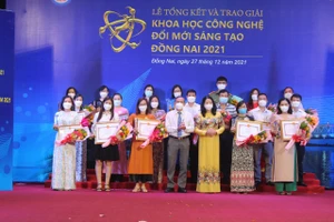 Đồng Nai trao giải khoa học công nghệ năm 2021