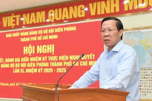 Đồng chí Phan Văn Mãi phát biểu chỉ đạo hội nghị - Ảnh Việt Dũng