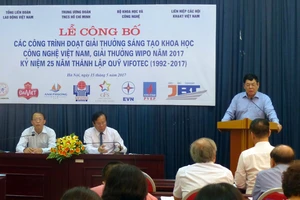 45 công trình đoạt Giải thưởng Sáng tạo KH-CN Việt Nam 2016