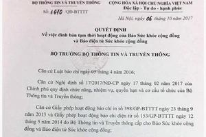 Đình bản Báo Sức khỏe Cộng đồng 3 tháng