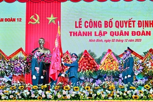 Bộ Quốc phòng công bố quyết định thành lập Quân đoàn 12