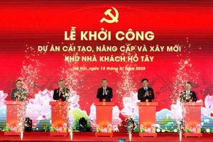 Tổng Bí thư Tô Lâm dự lễ khởi công cải tạo, nâng cấp và xây mới khu Nhà khách Hồ Tây