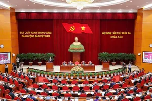 Quang cảnh phiên khai mạc Hội nghị lần thứ 13, Ban Chấp hành Trung ương Đảng khóa XIII. Ảnh: VIẾT CHUNG