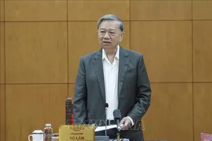 Tổng Bí thư Tô Lâm phát biểu. Ảnh: TTXVN