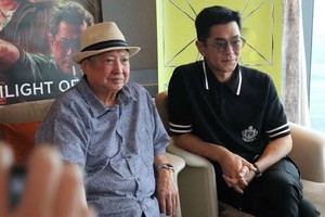 古天乐与洪金宝于11月6日下午与媒体见面。