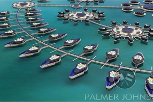 超级豪华邮轮码头项目效果图。