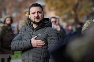 Tổng thống Ukraine Volodymyr Zelensky. (Ảnh: AFP/ TTXVN)