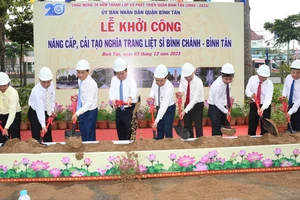 Khởi công nâng cấp, cải tạo Nghĩa trang Liệt sĩ Bình Chánh - Bình Tân