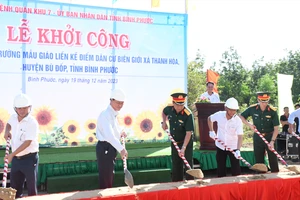 Bình Phước: Khởi công xây trường mẫu giáo ở Khu dân cư biên giới Thanh Hòa