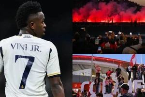 Ảnh ghép của Goal: Cầu thủ Vinicius Junior trong Giải đấu Champions League bị cổ động viên xúc phạm