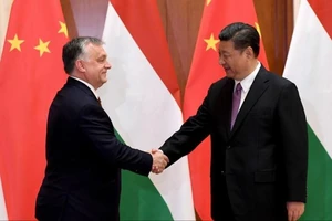 Thủ tướng Hungary Viktor Orban gặp Chủ tịch Trung Quốc Tập Cận Bình. Ảnh: Tân hoa xã 