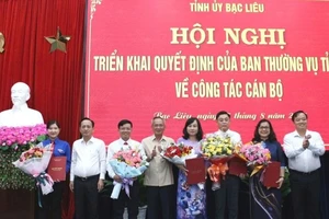 Bạc Liêu điều động, bổ nhiệm nhiều cán bộ 