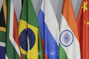 Quốc kỳ các nước thành viên BRICS. Ảnh: AFP/TTXVN