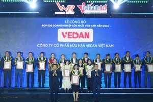 Công ty Vedan Việt Nam 12 năm vững vàng trong “Top 500 Doanh nghiệp lớn nhất Việt Nam”