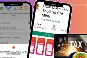 Công an cảnh báo việc đối tượng mạo danh công chức thuế dụ người dân cài App của để lừa đảo. Ảnh: CA