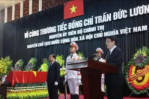 Cử hành trọng thể Lễ truy điệu nguyên Chủ tịch nước Trần Đức Lương