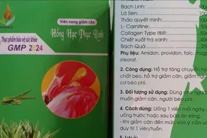 Viên nang giảm cân Hồng Hạc Phục Linh chứa chất cấm nguy hại