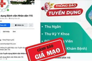 Bệnh viện Nhân dân 115 cảnh báo lừa đảo tuyển dụng