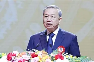 Tổng Bí thư Tô Lâm phát biểu tại Lễ kỷ niệm 100 năm Ngày Báo chí cách mạng Việt Nam. Ảnh: Thống Nhất/TTXVN