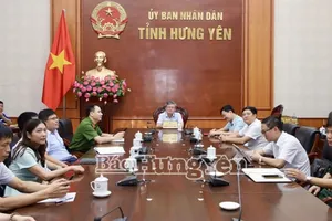Các đại biểu dự phiên họp tại điểm cầu Hưng Yên