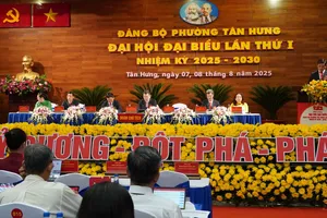 250 đại biểu dự Đại hội Đảng bộ phường Tân Hưng 