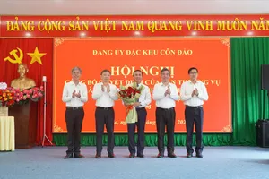 Đồng chí Lê Hoàng Hải giữ chức Bí thư Đảng ủy đặc khu Côn Đảo
