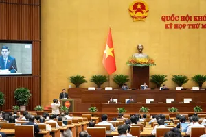 Phiên họp Quốc hội ngày 23-10. Ảnh: QUANG PHÚC