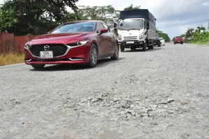 An Giang: Hơn 10km Quốc lộ 61 hư hỏng nặng