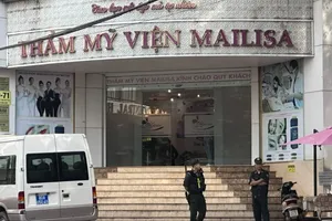 Công an làm việc với một số cơ sở của thẩm mỹ viện Mailisa 