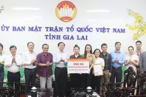 Trao 10 tỷ đồng giúp người dân Gia Lai khắc phục hậu quả bão số 13