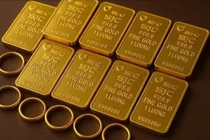 Vàng miếng SJC và vàng nhẫn 9999 cùng giảm 2,2 triệu đồng/lượng