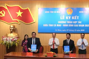 Cà Mau và Ninh Bình ký kết hợp tác giai đoạn 2025-2030