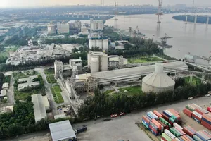 Khu công nghiệp Hiệp Phước, xã Hiệp Phước, TPHCM có nhiều mảng xanh. Ảnh: HOÀNG HÙNG