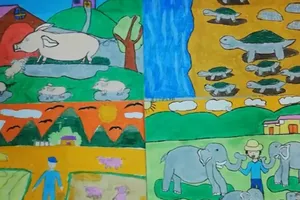 Triển lãm tác phẩm hội họa của các họa sĩ trẻ bị khuyết tật