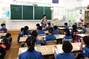 Tiểu học hiện nay là bậc học duy nhất đảm bảo 100% dạy học 2 buổi/ngày tại TPHCM. Ảnh minh họa 