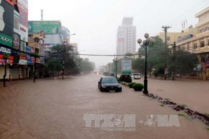 Flood in Thai Nguyen province on June 23 (Photo: VNA)